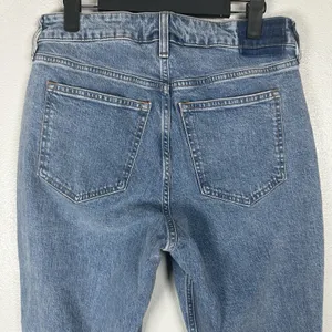 Abercrombie & Fitch High Rise BootCut Curve Love Jeans Size 29 Raw Hem Med Wash thumbnail 4