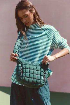 Quilted baby carryall sling bag thumbnail 1