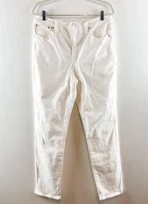 Madewell The Perfect Vintage High Rise Tapered Mom Jeans Tile White 30 Tall thumbnail 6