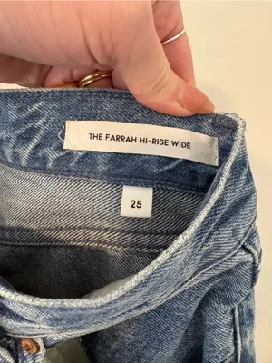 Denim Forum The Farrah High-Rise Wide Leg Size 25 thumbnail 4