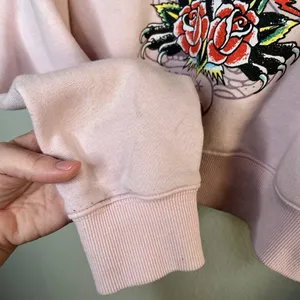Ed Hardy Womens y2k Pink Panther Graphic Cropped Sweatshirt Medium thumbnail 10