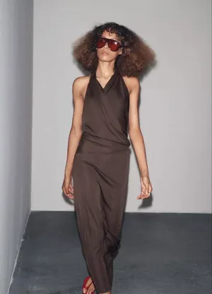ZARA Brown Dress thumbnail 4