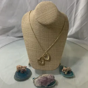Silver Tone Filigree Hollow Heart Locket Necklace thumbnail 2