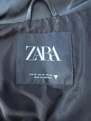 ZARA Leather Vest Faux Black thumbnail 2