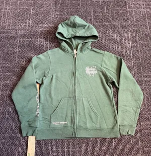 Women’s Harley Davidson Zip Up Hoodie Tomahawk Operations Green Medium thumbnail 1