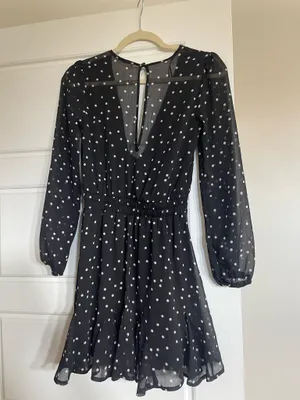 Black and White Polka Dot Dress Size XXS thumbnail 2