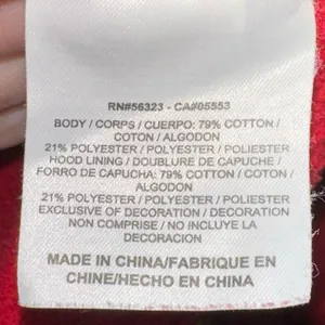 Nike‎ Red Full Zip Hoodie Sweatshirt Athletic Streetwear thumbnail 6