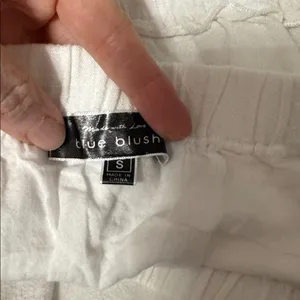 Blue‎ Blush White Off-Shoulder Dress Ruffles Small thumbnail 7