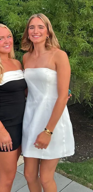 Black And White Hoco Dress thumbnail 3