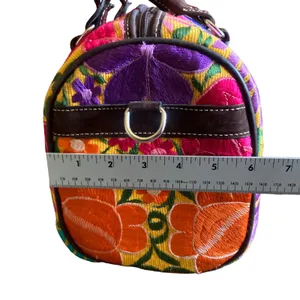 Mexican Embroidered Floral Handbag thumbnail 12