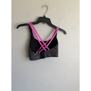 Lululemon Energy Bra Wild Black White Stripe Medium Support Sports Bra Womens 4 thumbnail 3