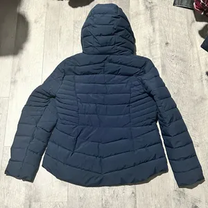 Tommy Hilfiger Women's Jacket Coat Navy Blue Zip Hood Pockets Quilted Packable thumbnail 3
