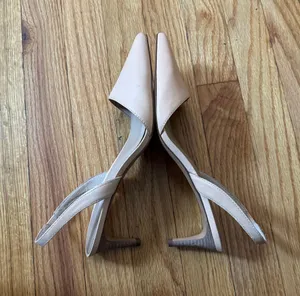 NWOT Banana Republic All Leather Vintage Slingback Sandals like hello soulmate Kitten Classic Pointed Casual Work Date Daily Low heeled Pumps Stilettos thumbnail 4