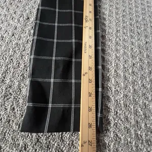 ZARA Women's Black White Windowpane Plaid Slim Ankle Dress‎ Pants Size XS thumbnail 8