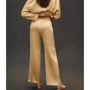 Anthropologie Mare Mare Pleated Satin Pants NWT Size S thumbnail 2