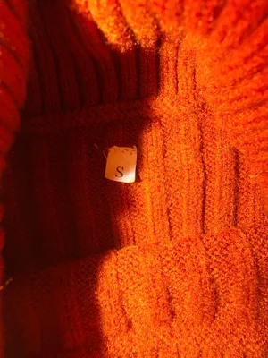 NWOT Rust Orange Ribbed Turtleneck Sweater Dress Size Small thumbnail 5