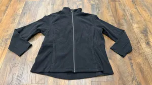 Land’s End Women’s Zip Up Fleece Jacket, Black, Size XL, Polartec thumbnail 2