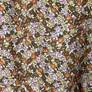 Hand Crafted Flower Midi Dress Size M Brown Size M thumbnail 2