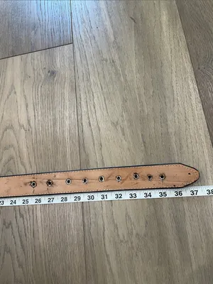 Black & Silver Wester Belt Embroidered Size 38 Unisex thumbnail 9