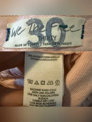 NWT Free People Womens Pants Jeans Light Pink High Waist Soft Retro Size 30 thumbnail 10