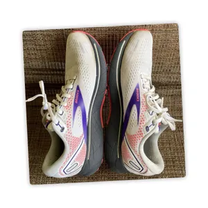 Brooks Womens Ghost 14 1203561B192 White/Purple Running Shoes Sneakers Size 10 B thumbnail 4