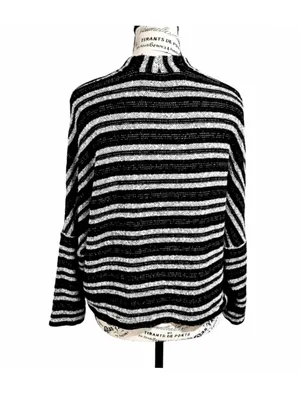 💥Madewell Upbeat Striped Open Front Cocoon Cardigan Sweater XS/S💛 thumbnail 5