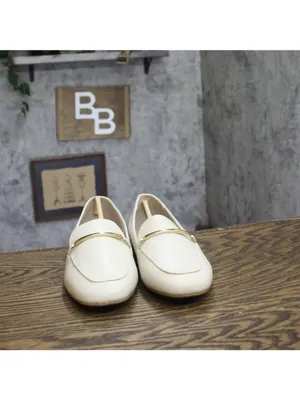 NWT Journee Collection Square Toe Slip-On Block Heel Ivory Off White 8.5W thumbnail 5
