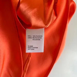 Gianni Bini Peyton Satin Mini Draped Sheath Dress Women's Size 2 Mandarin Orange thumbnail 10