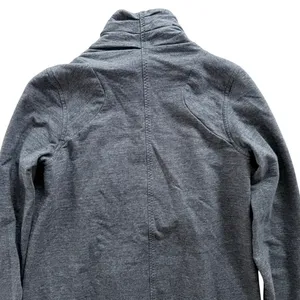 Lululemon That's A Wrap Jacket Size 6 Heathered Coal Grey Fleece Mid-Length thumbnail 7