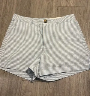 Blue and white striped shorts thumbnail 1
