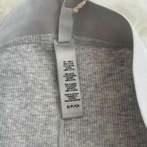 Skims Cotton Rib Boxer Light Heather Grey Size Small thumbnail 7