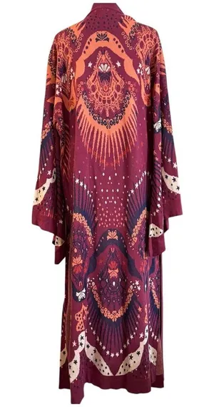 FREE PEOPLE boho maxi duster sweater, size M/L, NWT thumbnail 2