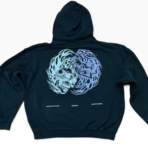 Darc‎ Sport Wolves Forever Skull Graphic Hoodie Black XL Limited Ed 723/1000 thumbnail 2