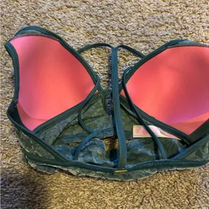 PINK - Victoria's Secret Lightly Lined Turquoise Green Bralette thumbnail 7