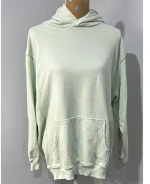 Aerie Light Green Oversized Hoodie Size Medium thumbnail 1