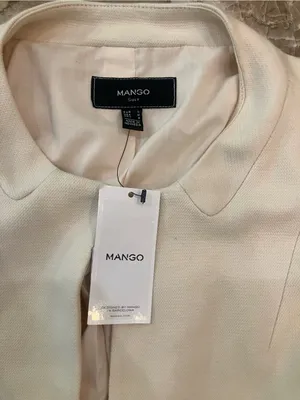 Mango White Blazer NWT thumbnail 3