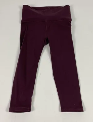 Lululemon Leggings Womens 4 Purple‎ High Rise Mesh Panel Yoga Pants Athletic thumbnail 1