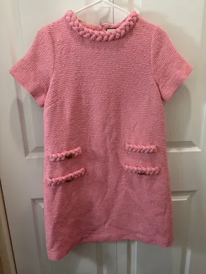 TUCKERNUCK Women Small Pink Tweed Jackie Dress Small - READ thumbnail 3