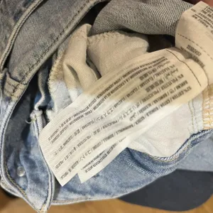 HOLLISTER Ultra hi-rise Mom Shorts Cut‎ Off Belted 1R 25 Denim Blue Jeans thumbnail 7