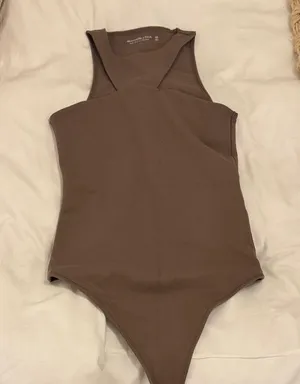Abercrombie & Fitch Taupe Bodysuit thumbnail 1