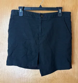 Marissa Webb Skort Women Size 8 Black Cotton Linen Asymmetrical Mini Skirt‎ thumbnail 1