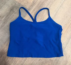 beyond yoga blue tank thumbnail 1