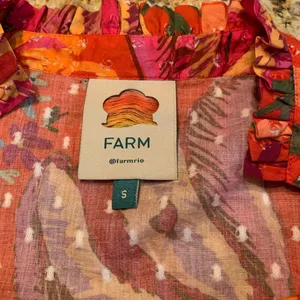 FARM Rio Red Ruffled Puff Sleeve Blouse thumbnail 5