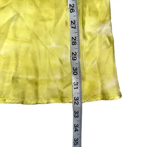 NWT Young Fabulous & Broke Savanna Yellow Satin Midi Skirt XS thumbnail 7