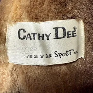 Vintage Faux Fur Coat Brown Size L thumbnail 6