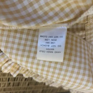 HYFVE‎ Cream Gingham Ruffle Skirt Size Large thumbnail 5