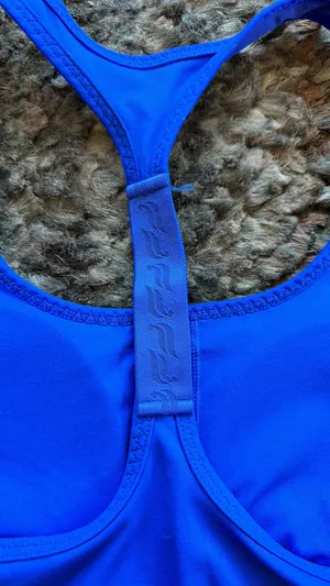 Fabletics workout top in blue thumbnail 6