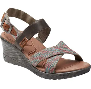 Keen Skyline Wedge Sandals Brown Multicolor Womens 8.5 Comfort Boho Chic Granola thumbnail 1
