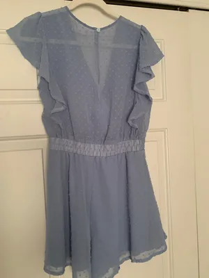 Altar’d State Short Blue Romper  thumbnail 2