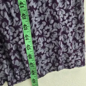 A New Day Purple Floral Mock Neck Sleeveless‎ Midi Dress Womens Size Medium thumbnail 7